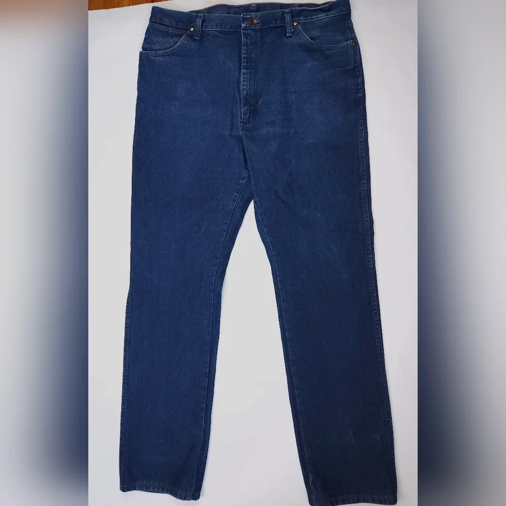 Wrangler Jeans 13MWZ Dark Wash Retro Cowboy Cut Jeans Mens Size 38x35